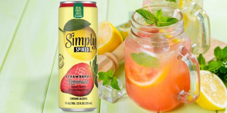 Simply Spiked Lemonade Strawberry Lemonade
