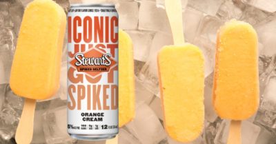 Stewarts Premium Spiked Seltzer Orange Cream