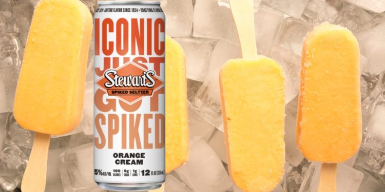 Stewarts Premium Spiked Seltzer Orange Cream