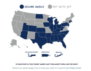 Mighty Swell "Find Us" Map