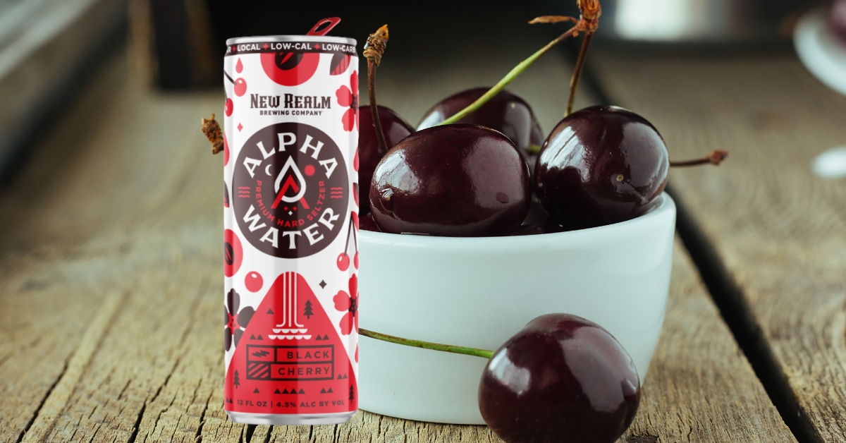 Alpha Water Black Cherry Hard Seltzer
