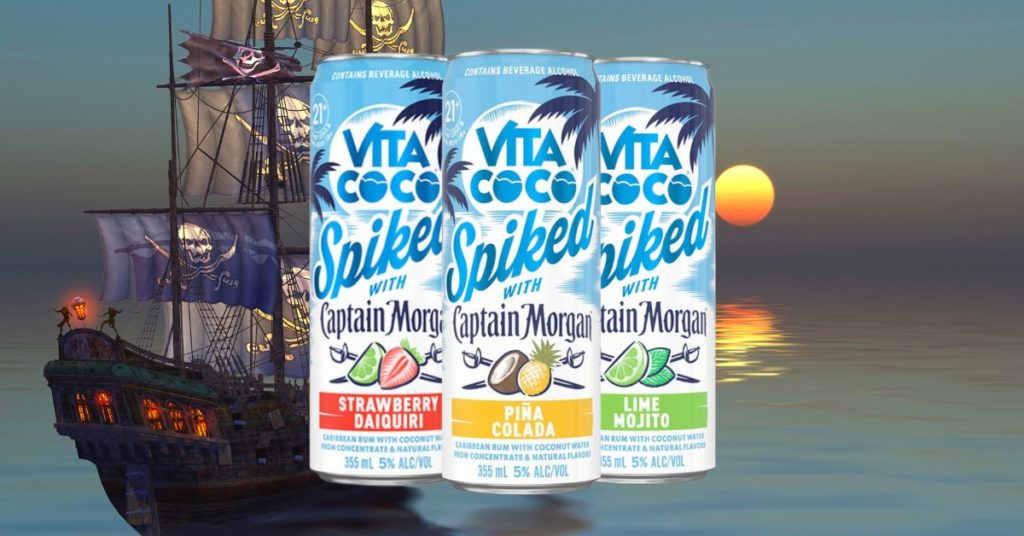 Available Now Vita Coco Spiked with Captain Morgan