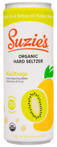 Suzie’s Organic Hard Seltzer Kiwi Mango