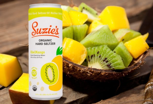Suzie’s Organic Hard Seltzer Kiwi Mango Featured