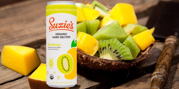 Suzie’s Organic Hard Seltzer Kiwi Mango Featured