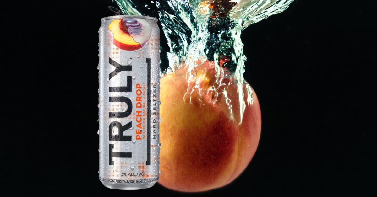 Truly Hard Seltzer Peach Drop Featured