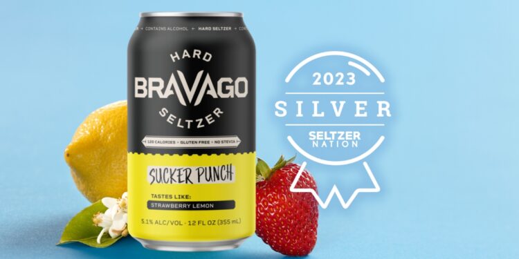 Bravago Hard Seltzer Sucker Punch Strawberry Lemon-2