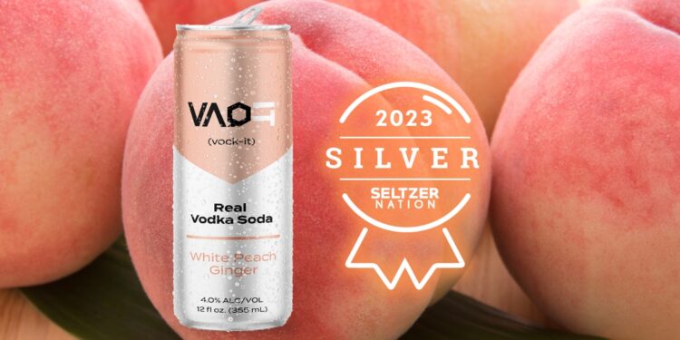 VAQIT Vodka Soda White Peach Ginger