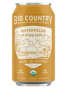 Big Country Watermelon and Pineapple Organic Hard Seltzer