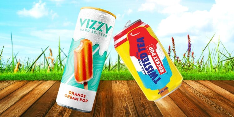 New Flavors Twisted Tea Rocket Pop and Vizzy Orange Pop!