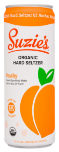 Suzie's Organic Hard Seltzer Peachy