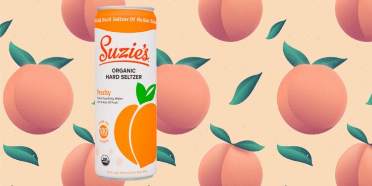 Suzie's Organic Hard Seltzer Peachy