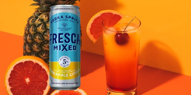 Fresca Mixed Vodka Spritz Pineapple Citrus