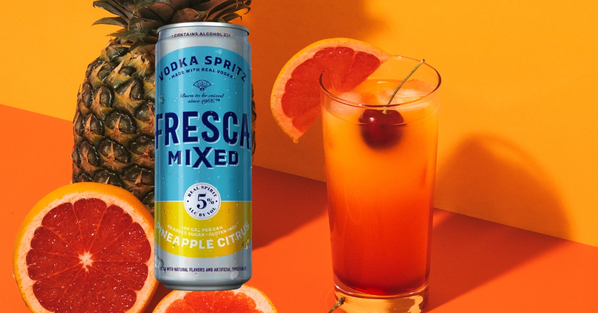 Fresca Mixed Vodka Spritz Pineapple Citrus