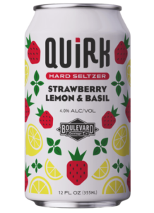 Quirk Hard Seltzer Strawberry Lemon & Basil