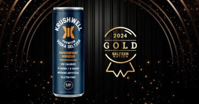 Krushwell Passion Fruit Hibiscus Vodka Seltzer
